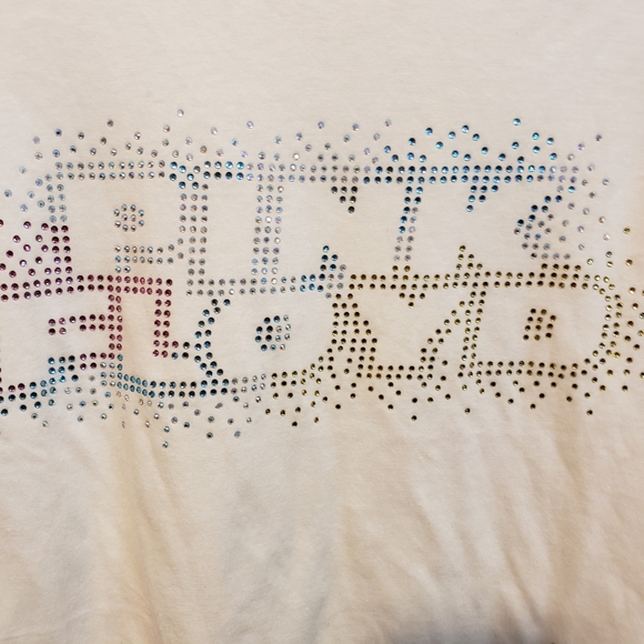 Pink Floyd spellout sparkle size S - Picture 2 of 5